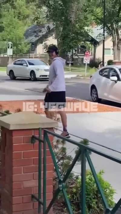Islamophobic attack in Edmonton Alberta, Canada - Guy also exposes himself to family