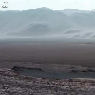 Surface of Mars captured by the Curiosity rover