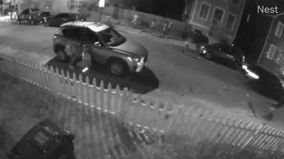 NEST camera shows panic after a shooting in downtown Charleston, SC, May 30, 2022.