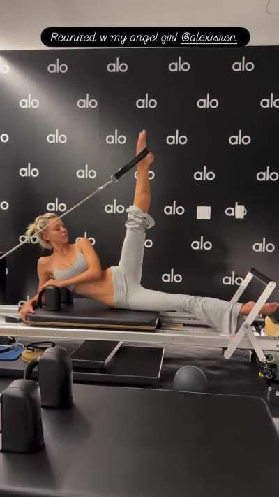 Pilates time for Alexis - IG Story September 2026