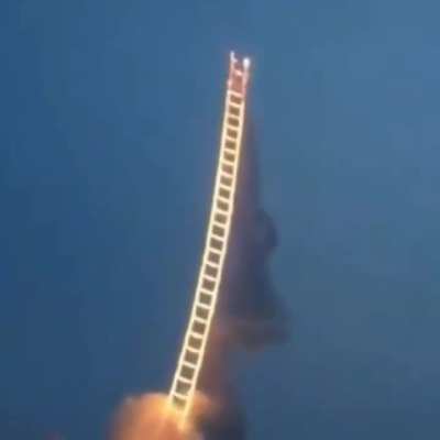 Chinese Artist's tribute to his deceased grandma - a stairway to heaven!