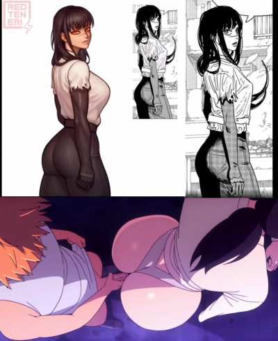 The latest CSM chapter had me throbbing with this panel of (Yoru) 🤤 I couldn't help but jerk off to that ass 💦