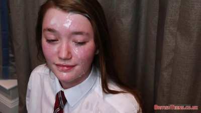 Real cumsluts move their foreheads towards his dick when he starts to ejaculate
