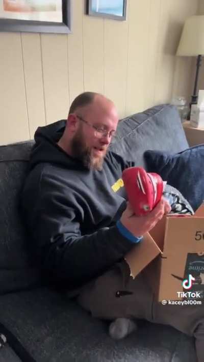Man gets new shoes