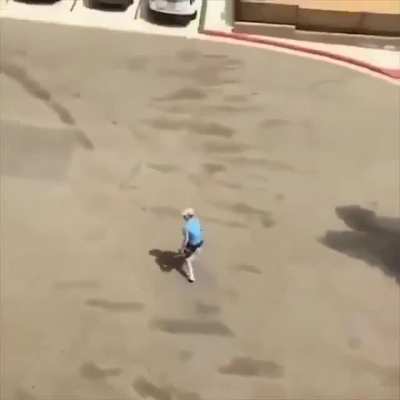 WCGW throwing a coke bottle at the 4th floor.