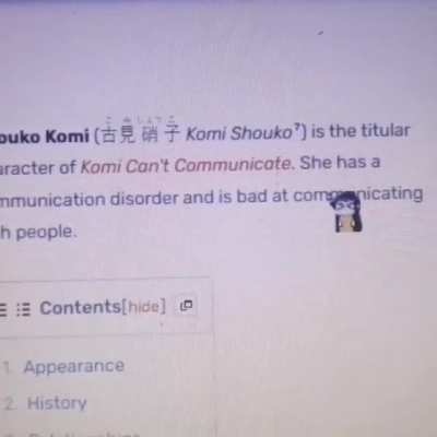 I made a Komi cursor!!