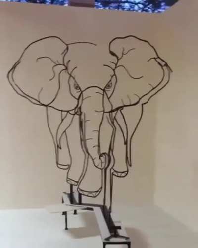 View is Changing while Perception Changes. Art by Matthieu Robert Ortis