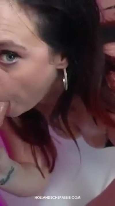 NIEUWE VIDEO: Lana Lush en de sloppy blowjob!