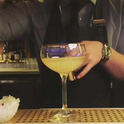 This bartender making a drink - wait till the final step