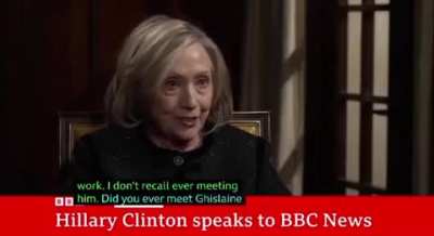 Hillary speaks on the Clintons testifying