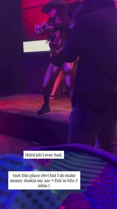Dancing on stage