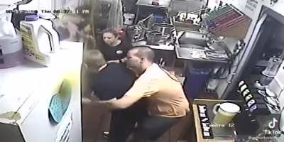 Man saves a kid's life at work