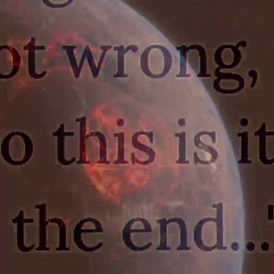 This is the end