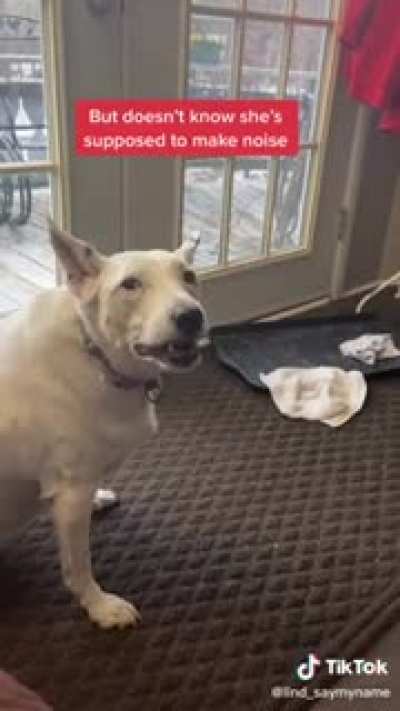 To make a barking noise