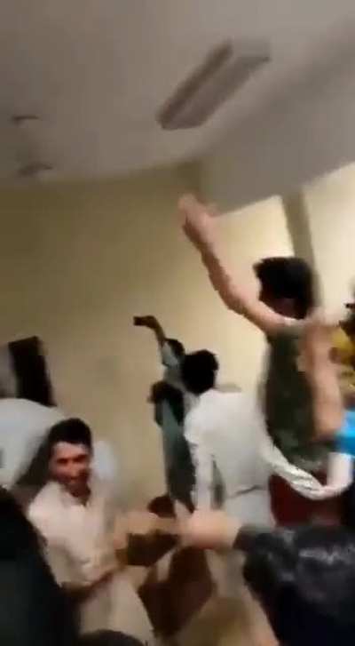 People in Pak occupied Baluchistan celebrating the victory of Australia over Pakistan.