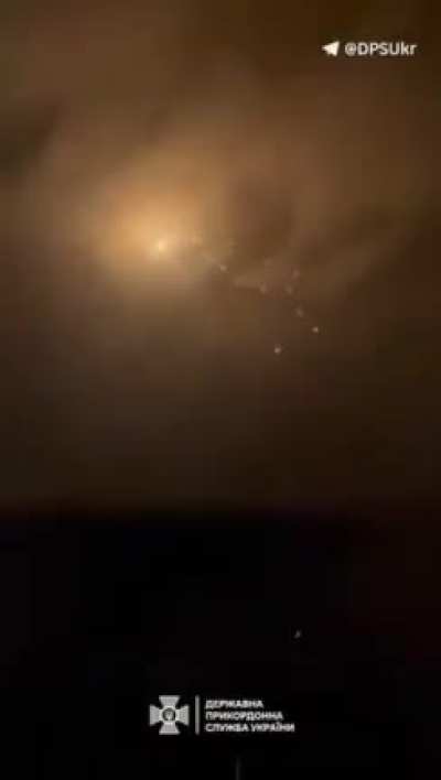 Footage of a mobile air defense team from the Ukrainian border guard shooting down an Iranian/Russian Shahed UAV. 01/02/2024
