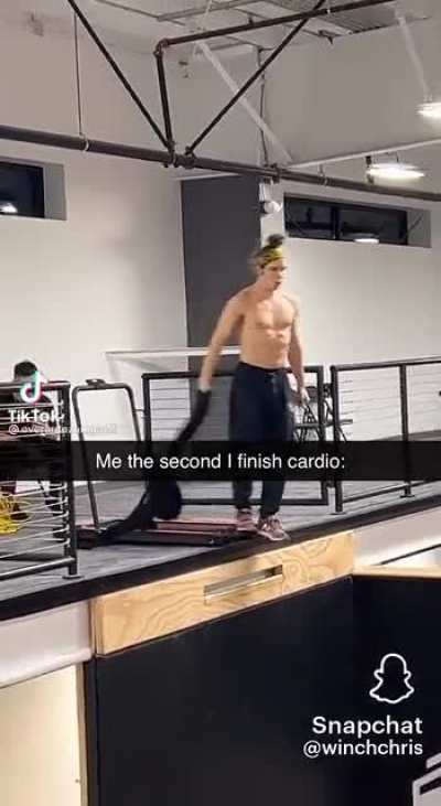 Gotta get the cardio in