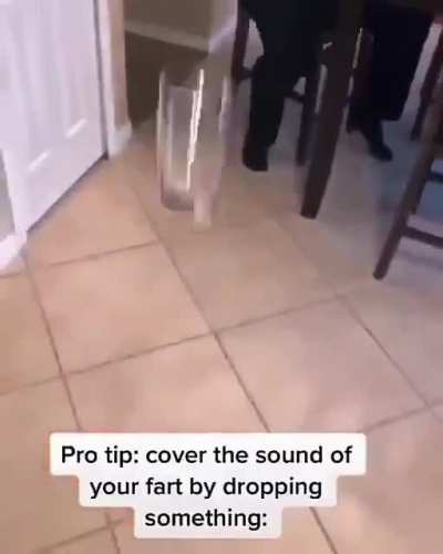 SlPT drop something to cover the sound of your fart