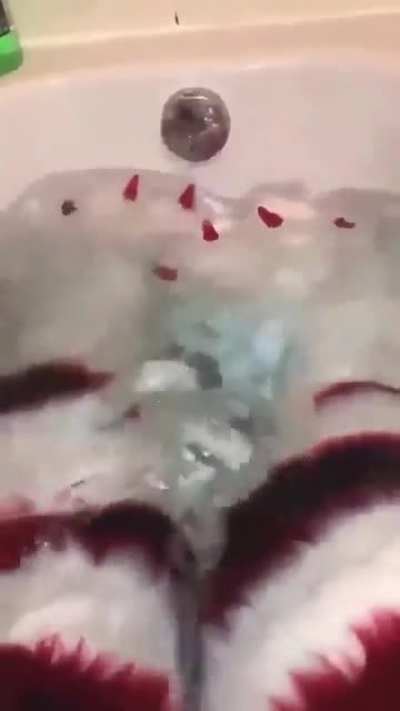 Furry bath water for sale!