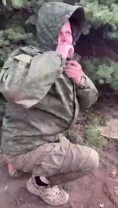 Russian soldiers being violently punished for taking drugs (Video published some time this year)
