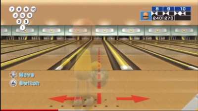 Getting a perfect game in Wii bowling.