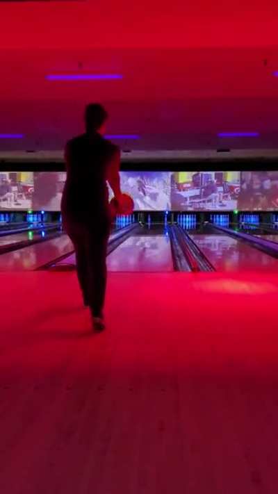 Wife killing it at bowling last night!