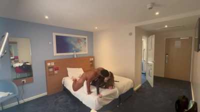 Set up a camera to watch my girlfriend get fucked by her bull whilst I sat downstairs in the hotel bar