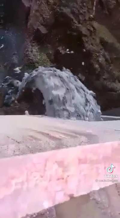 Opening a dam gate after it was shut for many years