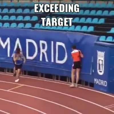 He exceeded all targets...