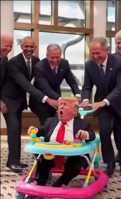 Putting baby in the corner!