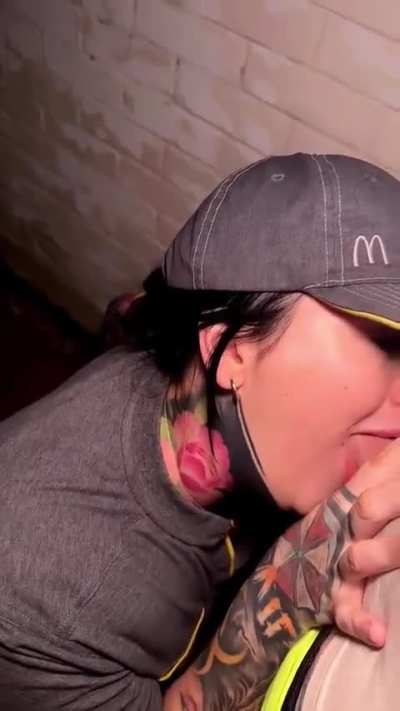 This is what happens when you ask for a Mcblowjob when it's my shift 