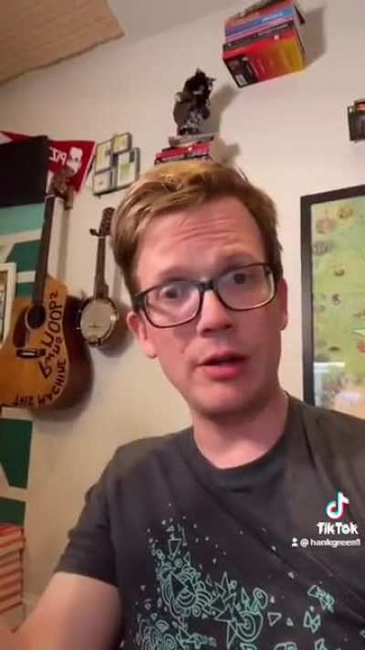 Hank Green's tiktok is always a delight