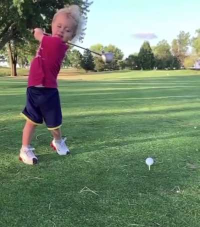 Back 9 of scramble. Got one safe in the fairway. Me: