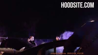 Connecticut police flip burning vehicle to save occupants