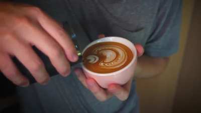 I make lattes as a hobby. Camera work is poor; hope you like the art.