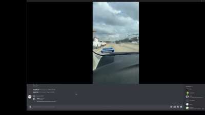 Guy crashes car on discord