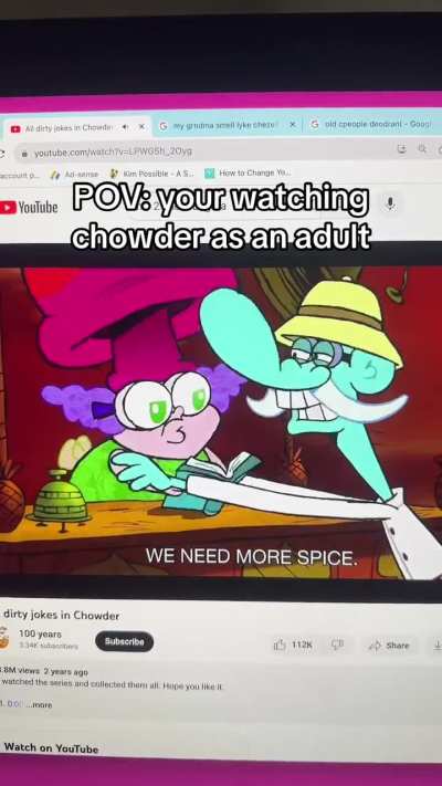 POV: you’re watching chowder as an adult