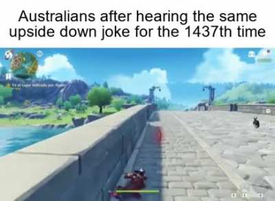 “Oh you’re visiting Australia? Haha, don’t fall off the planet!”
