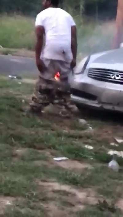 Getting so hammered you think sitting over a firecracker is a good idea, and then just... burning?