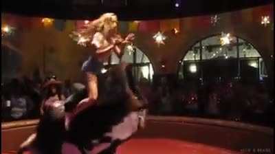 HMC while she rides it like a champ