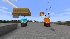It appears that blue fire is NOT flammable!