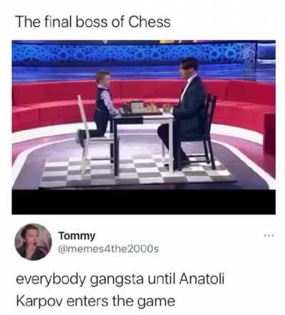 Cousin Anatoli making children cry with his Slavic chess skills