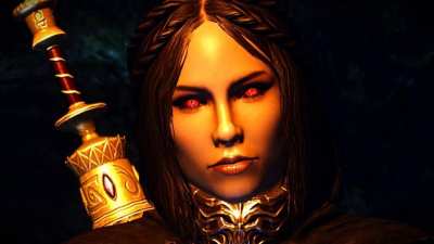 There is no punchline. Serana recites the Vaporeon copy pasta.