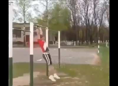 HMFT after I try a new trick on the parallel bar