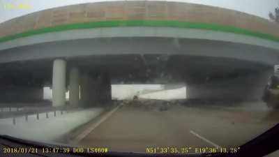 Extreme Crash on the Highway
