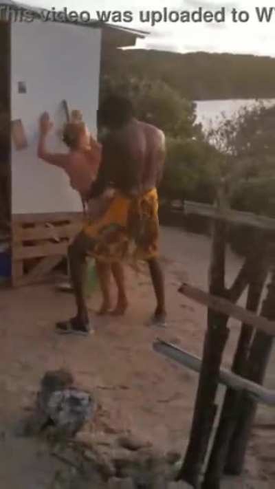 White wife shared in Caribbean