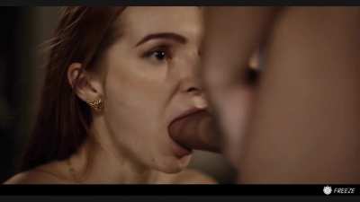 Cock stuffing a time frozen redhead slut