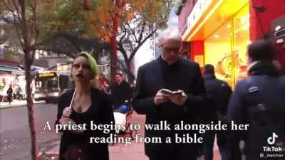 Walking the city streets in gothic attire: