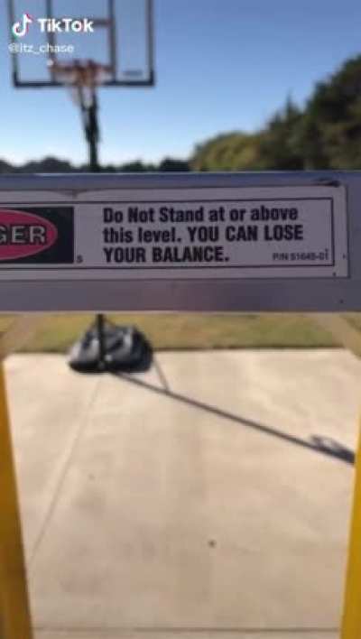 You Can lose your balance..