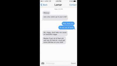 Lamar roasts Franklin on Text message